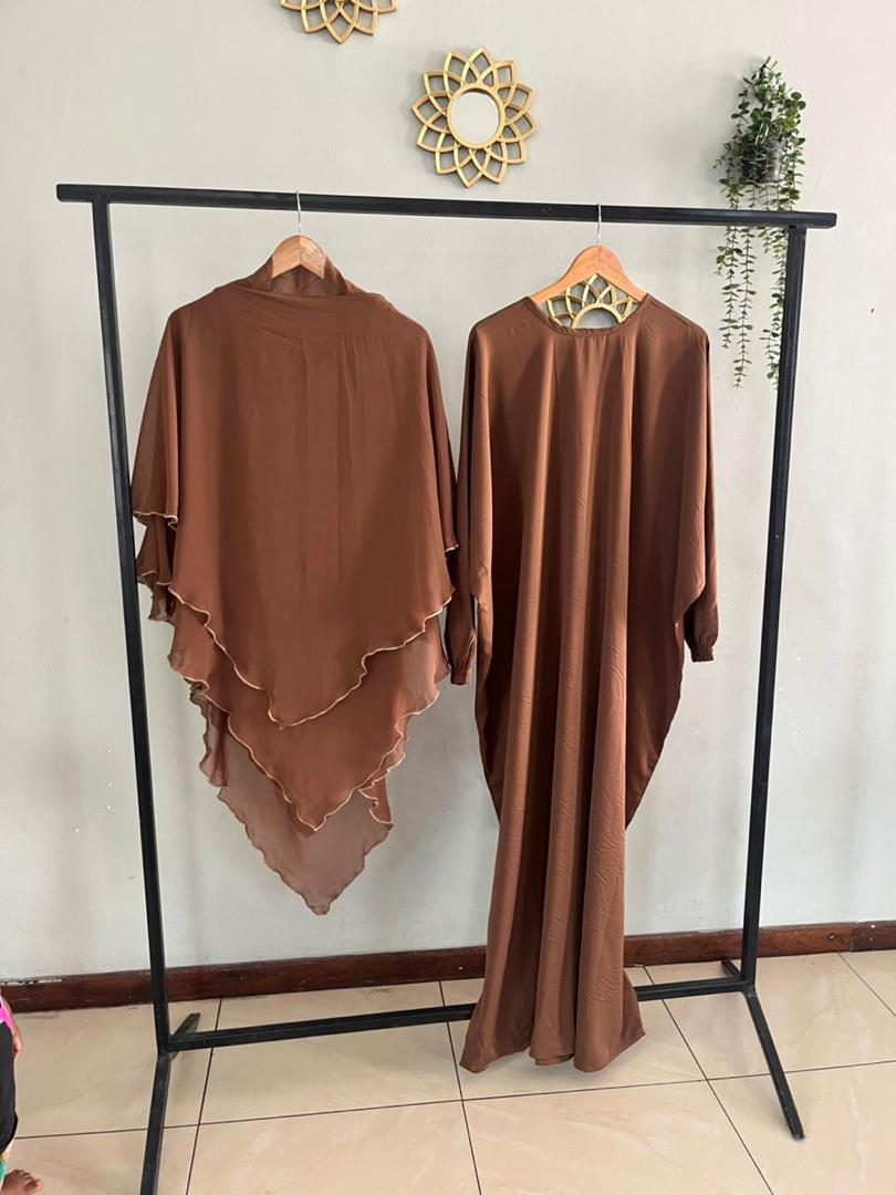 Abaya And Chiffon Khimar Set