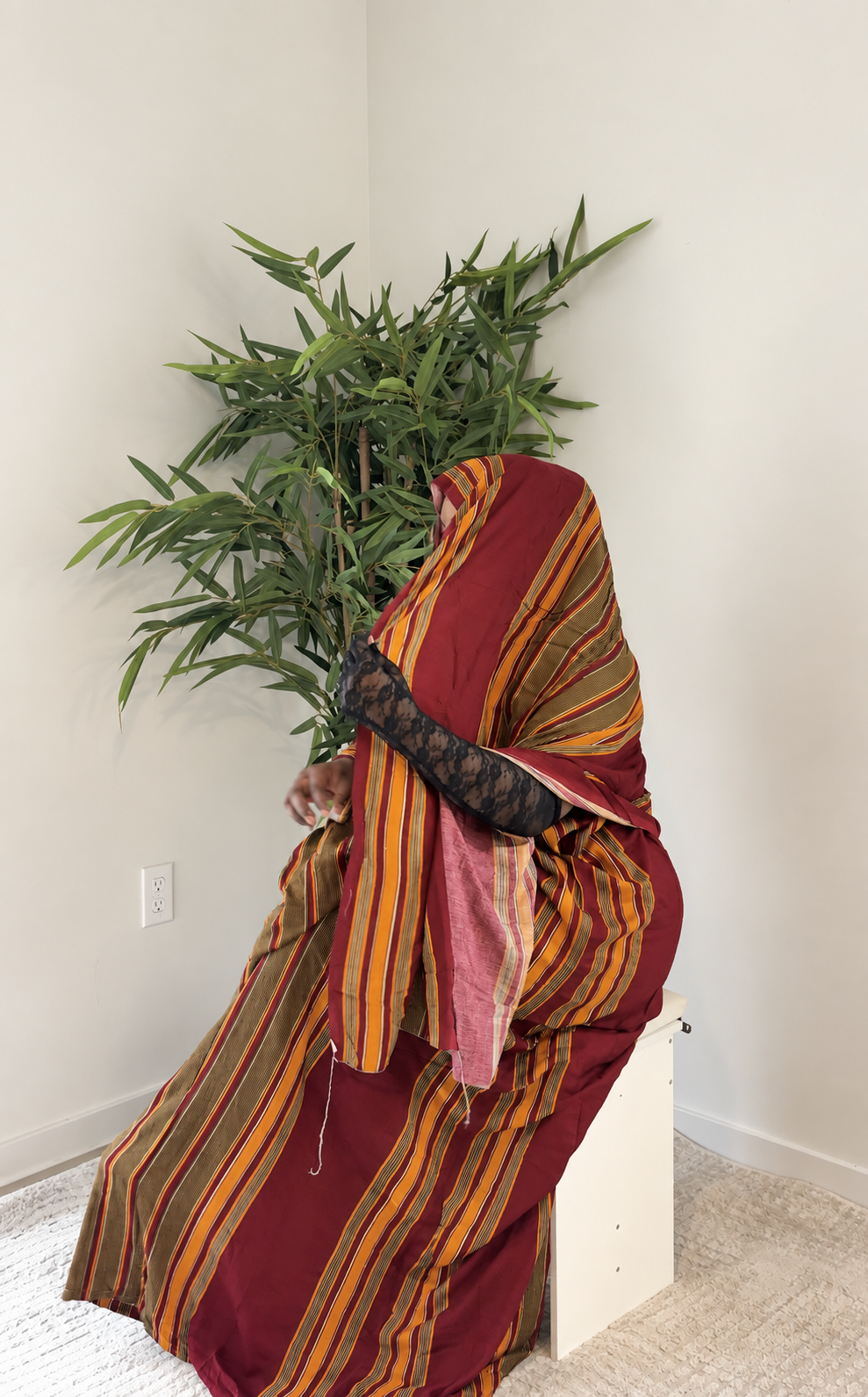 Elegant Somali Bati Striped Print
