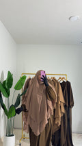 2 layers Khimar Set Mocha