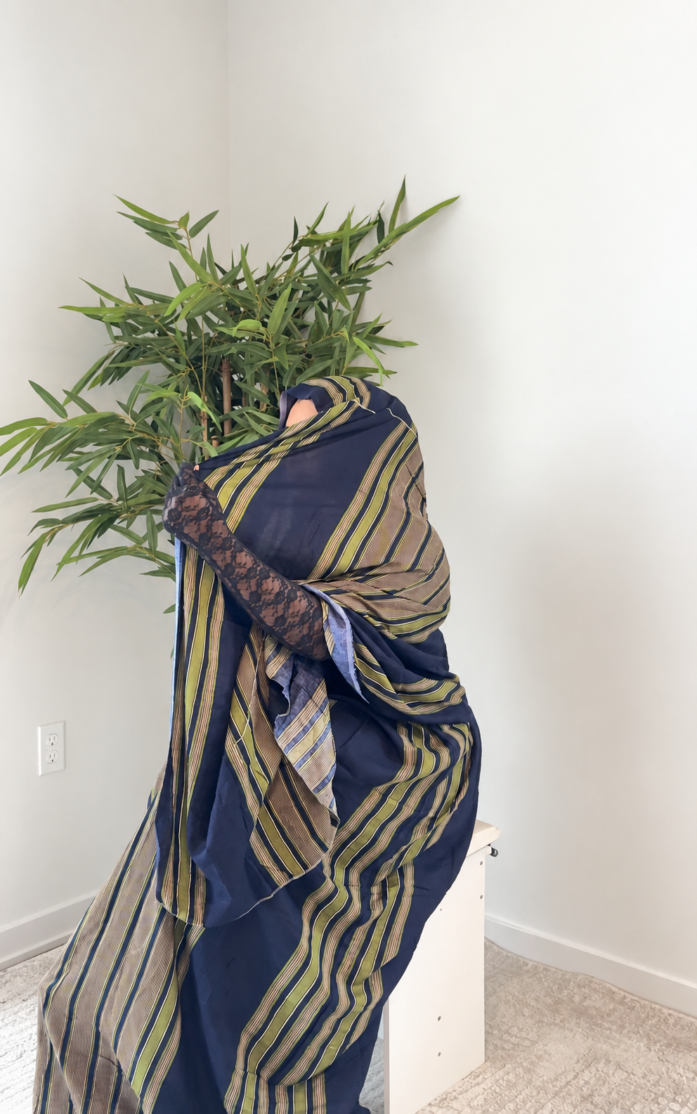 Elegant Somali Bati Striped Print