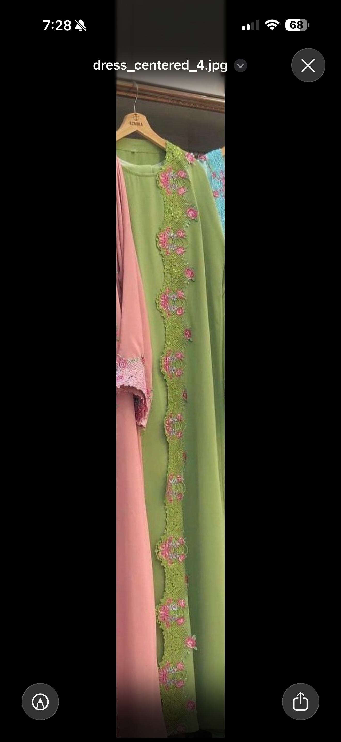 Lace floral Abaya – Elegant Open Front Abaya