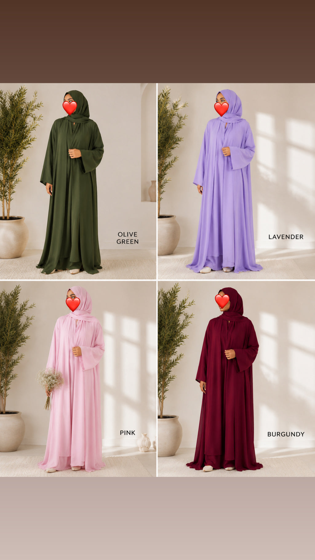 Flow Plan Abaya 3 pieces