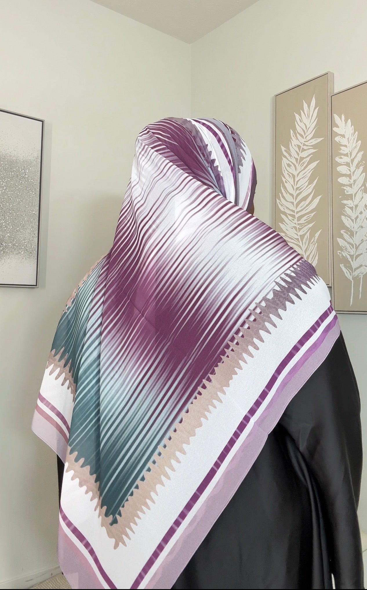 New print chiffon hijabs