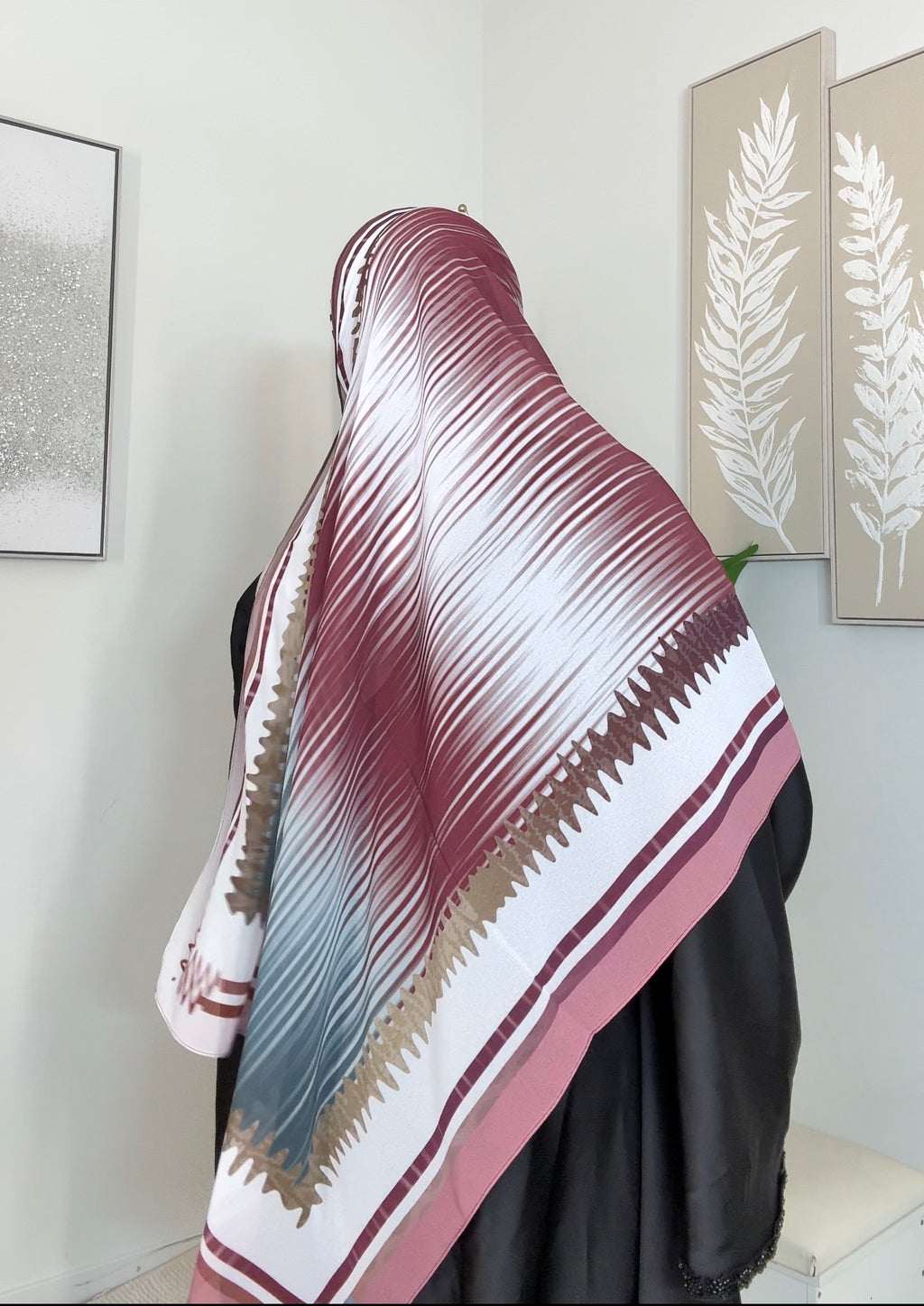 New print chiffon hijabs