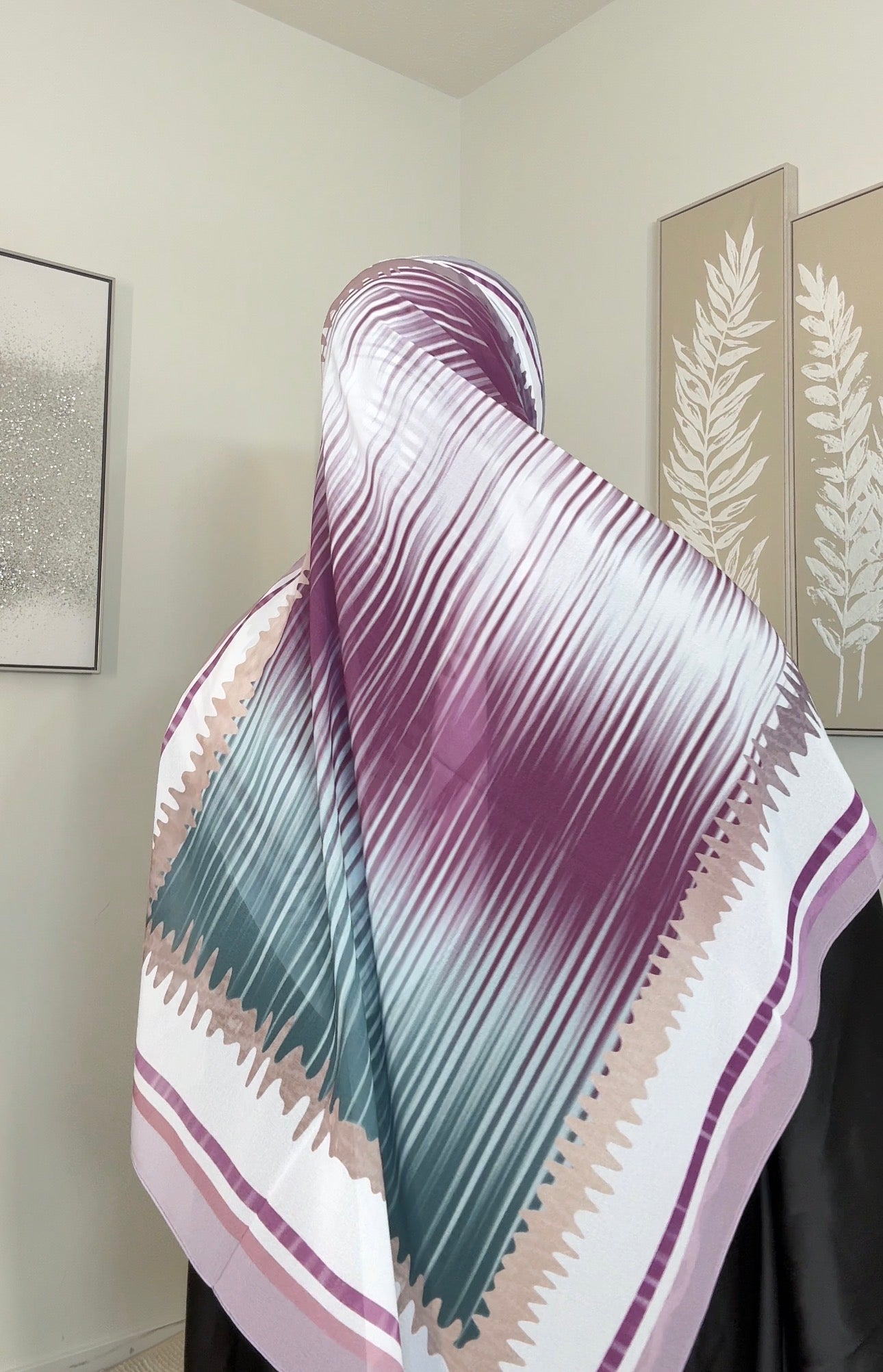 New print chiffon hijabs