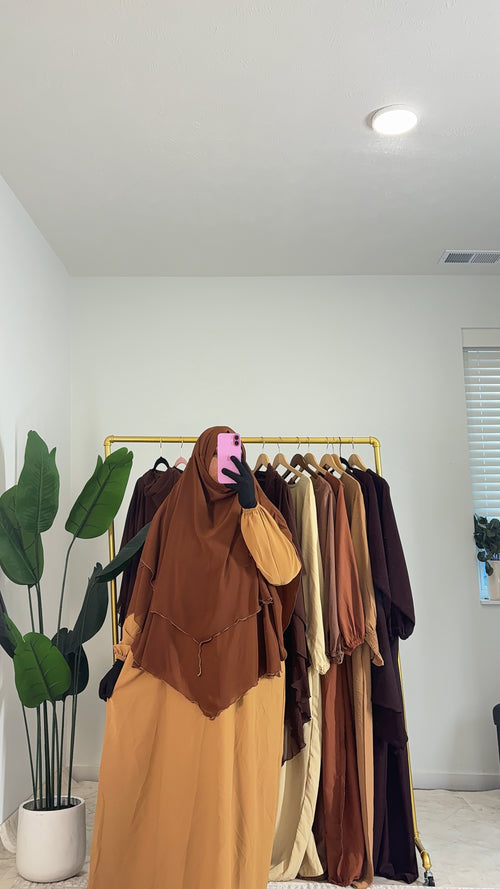 2 layers khimar set