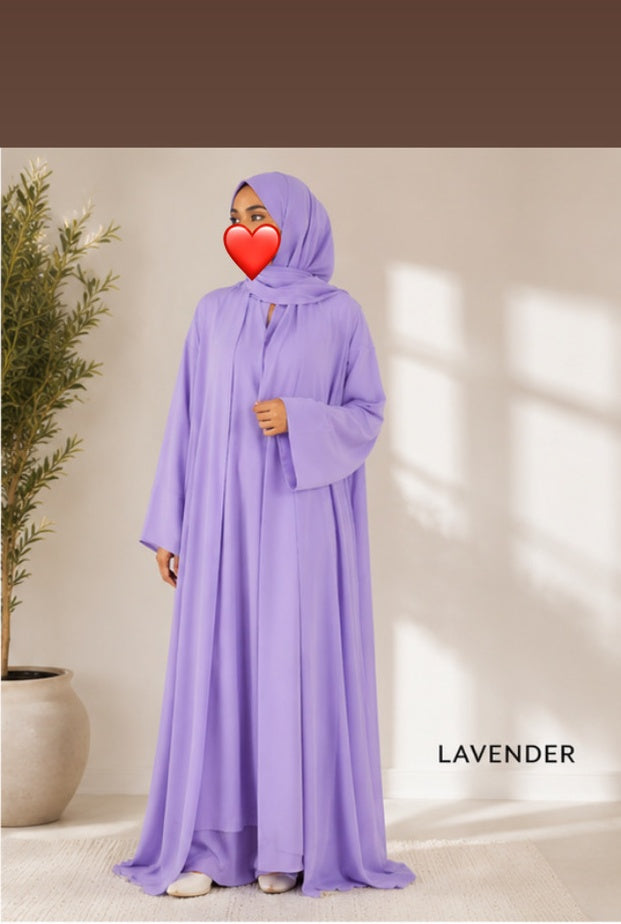 Flow Plan Abaya 3 pieces