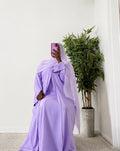 Plain Abaya Set with Matching Hijab