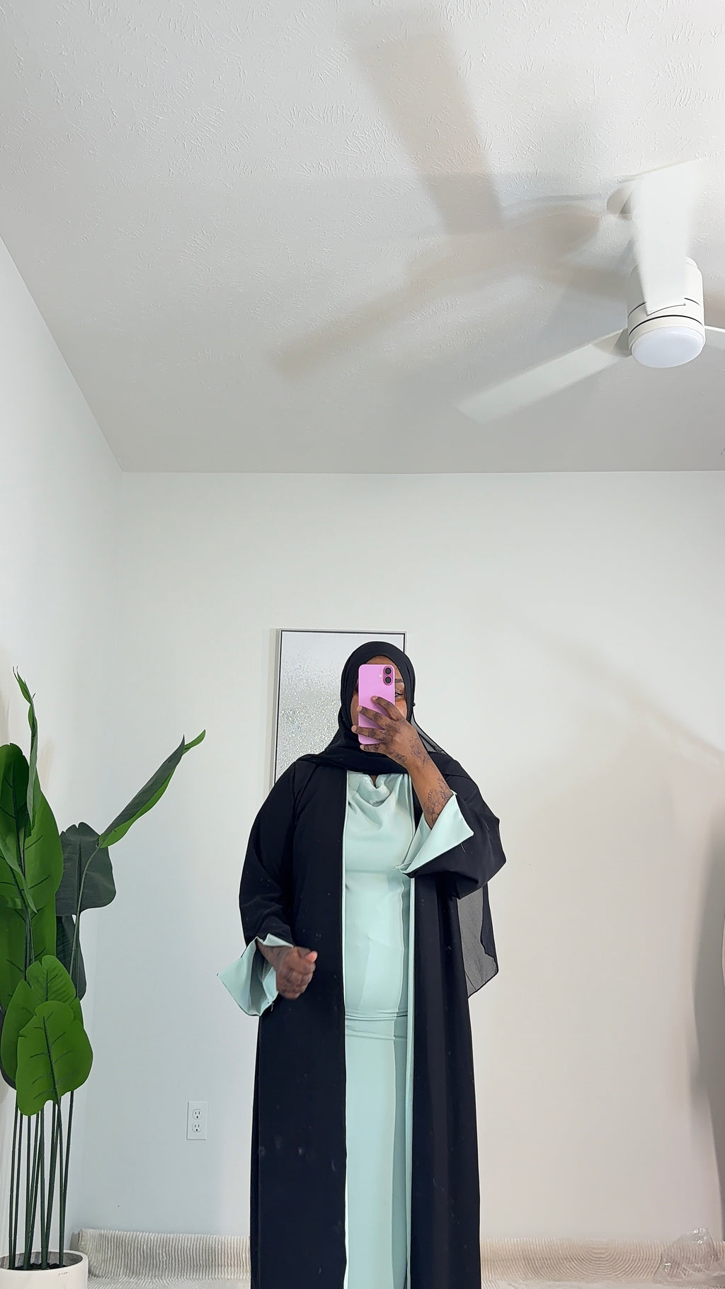 Double side abaya