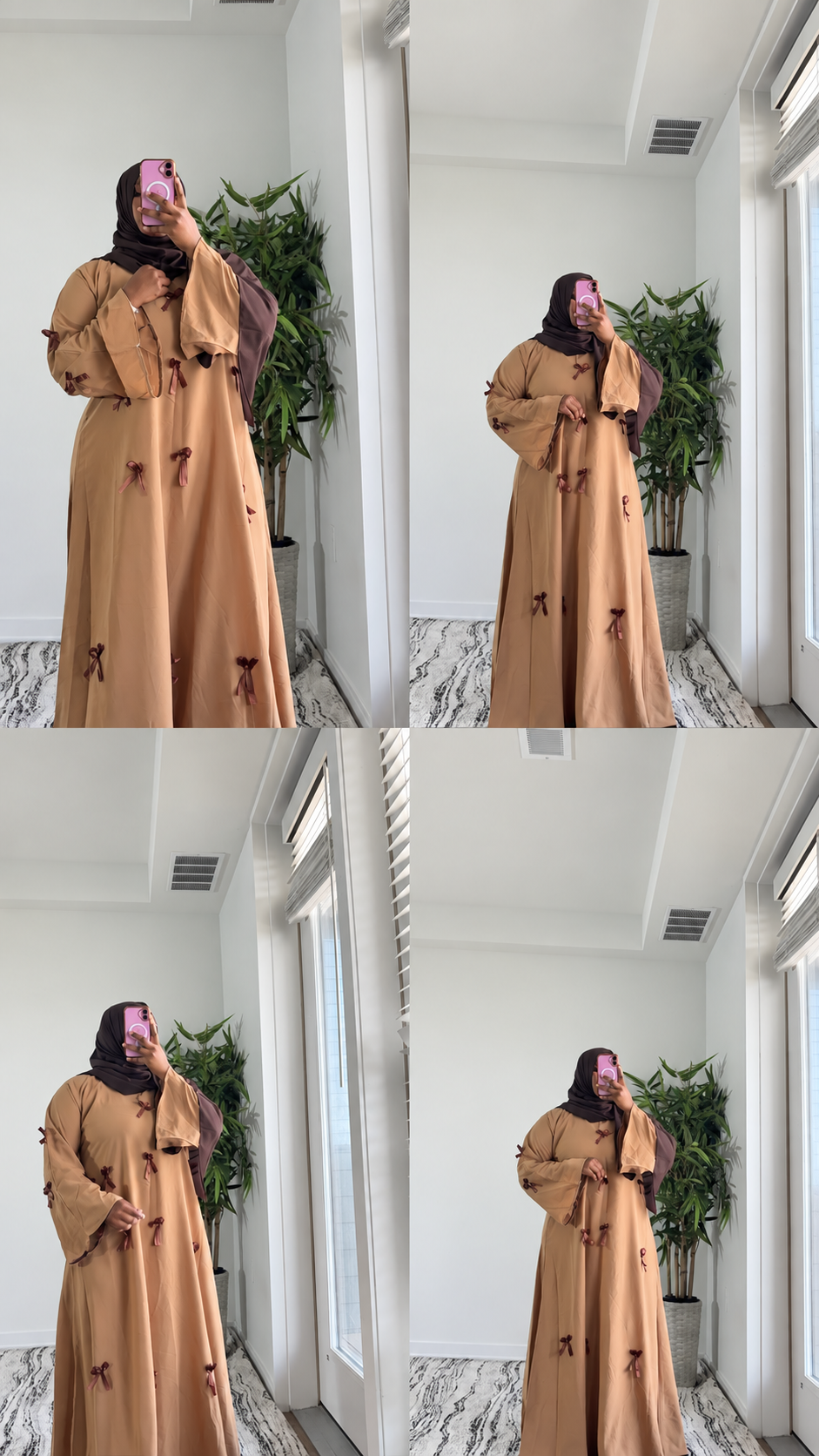 Bow abaya brownie