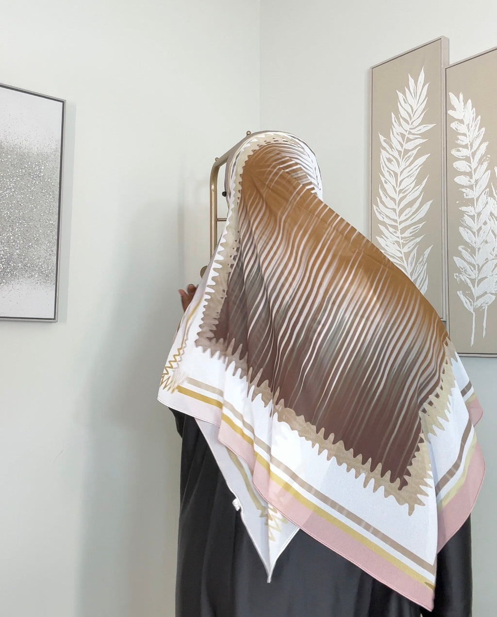 New print chiffon hijabs