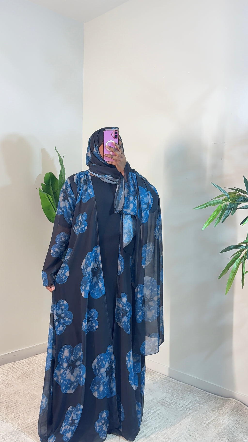 Floral abaya