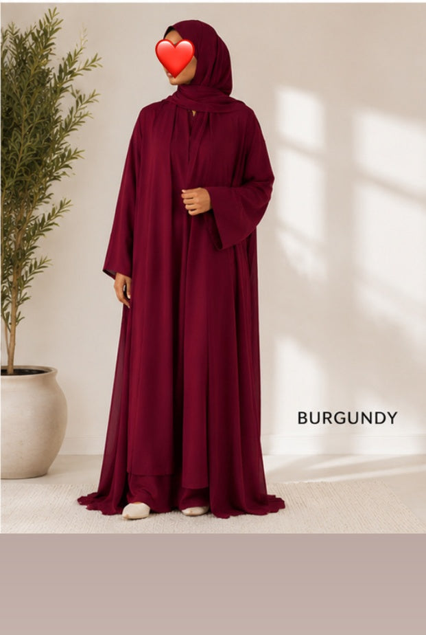 Flow Plan Abaya 3 pieces