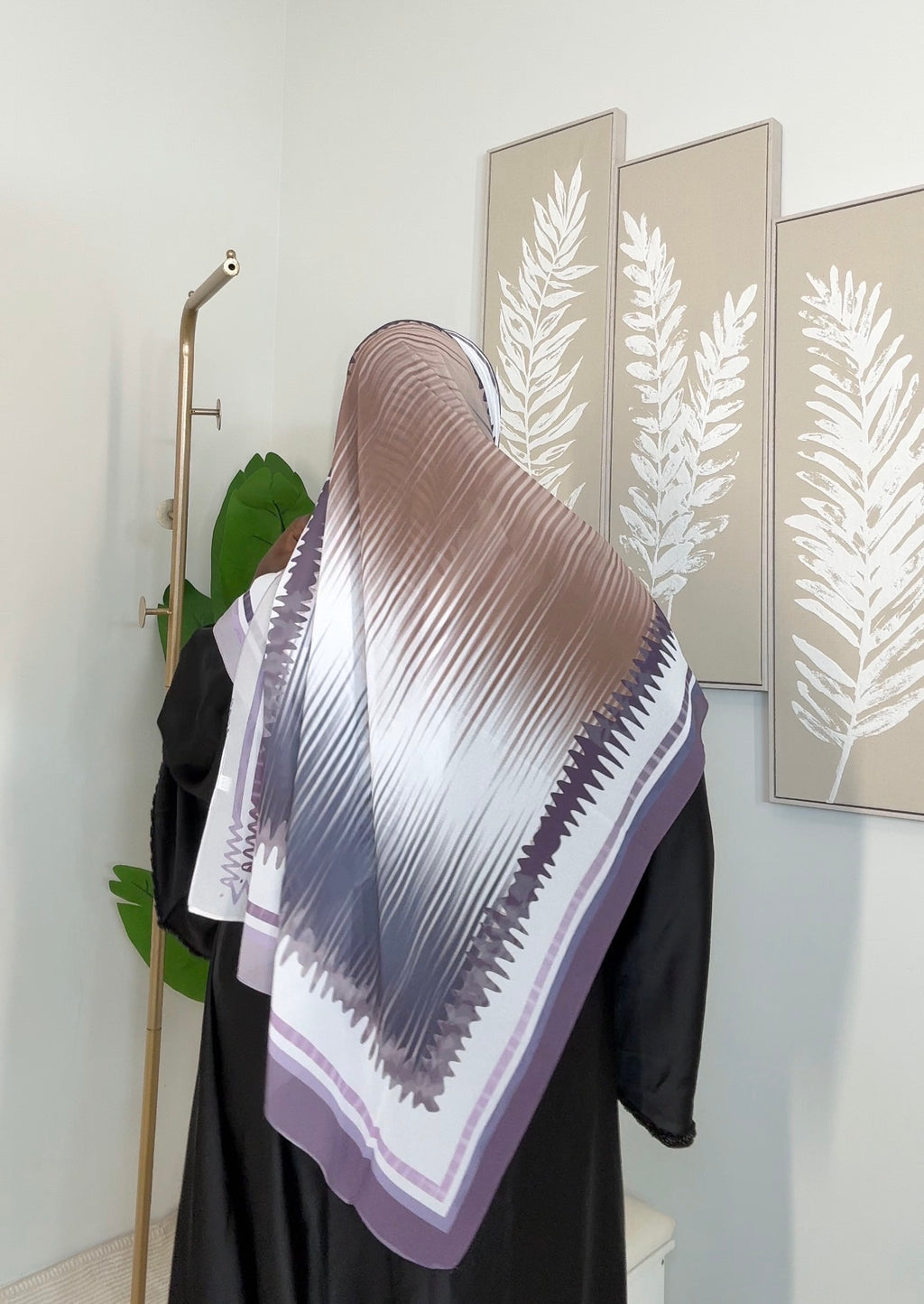 New print chiffon hijabs